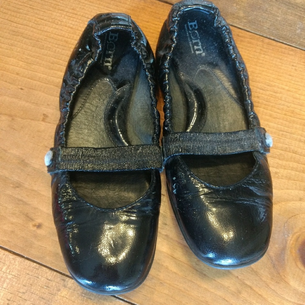 Born Patent Leather Black Ballet Flat